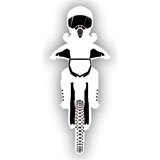 Attack Graphics Ride Life Family Window Decal 1.5" x 3.5" MC Girl White