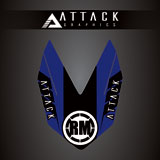 Attack Graphics Renegade Front Fender Decal Blue