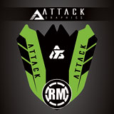Attack Graphics Renegade Front Fender Decal Green