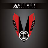 Attack Graphics Renegade Front Fender Decal Red