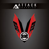 Attack Graphics Renegade Front Fender Decal Red