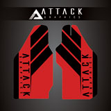 Attack Graphics Renegade Lower Fork Guard Decal Red