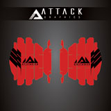 Attack Graphics Renegade Radiator Louver Decals Red