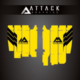 Attack Graphics Renegade Radiator Louver Decals Yellow