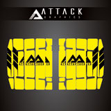 Attack Graphics Renegade Radiator Louver Decals Yellow