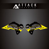 Attack Graphics Renegade Radiator Shroud Decal Yellow