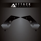 Attack Graphics Tank Protection Decals Black/Grey