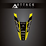 Attack Graphics Renegade Rear Fender Decal Yellow