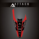 Attack Graphics Renegade Rear Fender Decal Red
