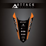 Attack Graphics Renegade Rear Fender Decal Orange