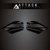 Attack Graphics Tank Protection Decals Black/Grey