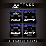 Attack Graphics Tusk Moto Starting Blocks Replacement Decals Blue