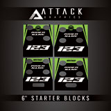 Attack Graphics Tusk Moto Starting Blocks Replacement Decals Green