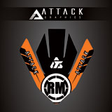 Attack Graphics Renegade Front Fender Decal Orange