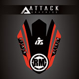 Attack Graphics Renegade Front Fender Decal Red