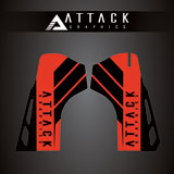 Attack Graphics Renegade Lower Fork Guard Decal Red