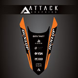 Attack Graphics Renegade Rear Fender Decal Orange