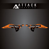 Attack Graphics Renegade Radiator Shroud Decal Orange