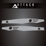 Attack Graphics Renegade Swing Arm Decal Grey