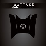 Attack Graphics Tank Protection Decals Textured Black