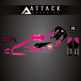 Attack Graphics Race Team Complete Stacyc Graphic Kit Hot Pink