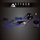 Attack Graphics Race Team Complete Stacyc Graphic Kit YZ Blue