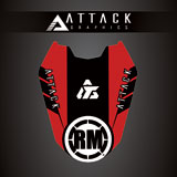 Attack Graphics Renegade Front Fender Decal Red