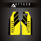 Attack Graphics Renegade Lower Fork Guard Decal Yellow