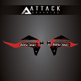 Attack Graphics Renegade Radiator Shroud Decal GasGas Red