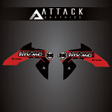 Attack Graphics Renegade Radiator Shroud Decal Red