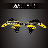 Attack Graphics Renegade Radiator Shroud Decal RM Yellow