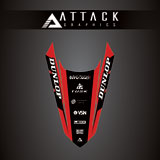 Attack Graphics Renegade Rear Fender Decal GasGas Red