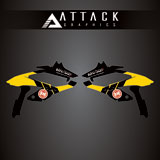 Attack Graphics Renegade Radiator Shroud Decal Yellow