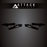 Attack Graphics Renegade Swing Arm Decal Yellow