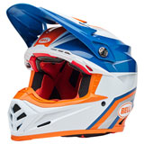 Bell Moto-9S Flex Merchant Helmet Orange/Blue