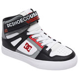 DC Youth Pure High-Top EV Shoes Black/Grey/Red