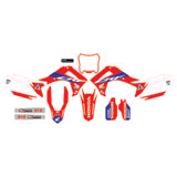 D’Cor Visuals Complete Graphics Kit Honda HRC, White Background