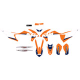 D’Cor Visuals Complete Graphics Kit KTM Racing, White Background