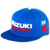 D’Cor Visuals Suzuki Factory Snapback Hat Blue