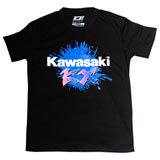 D’Cor Visuals Kawasaki Retro T-Shirt Black