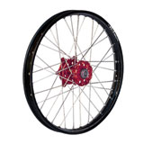 Dubya Complete Front Wheel Kit with Talon Billet Hub & DID Dirtstar STX Wheel Black Rim/Red Hub