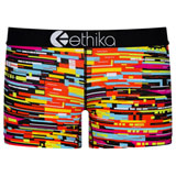 Ethika Women's Staple Boy Shorts Color Glitch