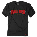 Factory Effex Honda Ride Red Bolt T-Shirt  Black