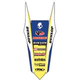 Factory Effex Rear Fender Decal Blue/Yellow