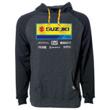 Factory Effex Suzuki Racewear Hooded Pullover Sweatshirt Charcoal/Black
