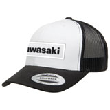 Factory Effex Kawasaki Throwback Snapback Hat White/Black