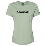 Factory Effex Women's Kawasaki T-Shirt Heather Light Green