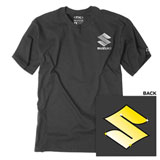 Factory Effex Suzuki Bling T-Shirt Heather Charcoal