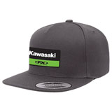 Factory Effex Kawasaki Victory Snapback Hat Charcoal Grey
