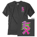 Factory Effex Kawasaki Retro KX T-Shirt Heather Charcoal
